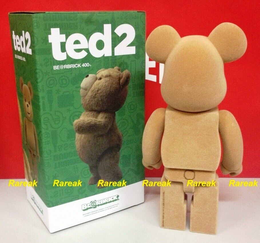 Medicom Be@rbrick Ted 2 My Bear Buddy Flocked 400% Bearbrick Medicom Be@rbrick Ted 2 My Bear Buddy Flocked 400% Bearbrick