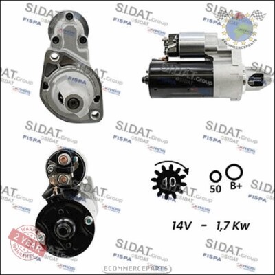 STARTER ANLASSER Sidat für MAYBACH 62 57 MERCEDES GL-KLASSE GL S-KLASSE CL S R D