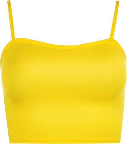 Womens Strappy Sleeveless Ladies Bralet Crop Stretch Vest Top - Picture 43 of 43