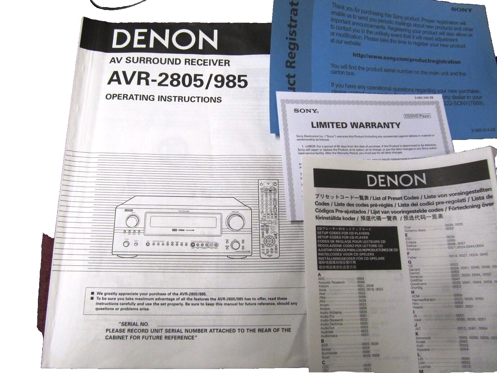 Accesorios de audio para el Hogar Denon