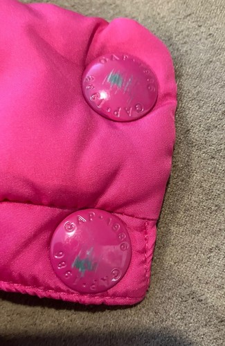 Gap Girls Kids Cold Control Max Puffer Jacket Detachable Hood Size S Pink - Picture 6 of 8