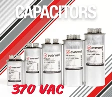 Motor Start Capacitor RUN & DUAL ROUND RUN 370V HVAC 35 45 60 +uF  Everwell Cap