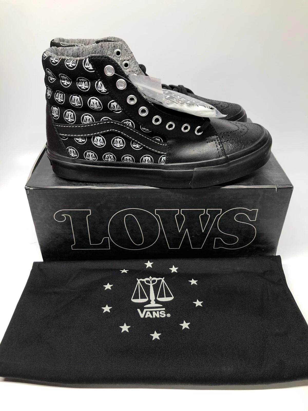 Vans Sk8 Hi LX Highs & Lows noir blanc suprême WTAPS taille 8