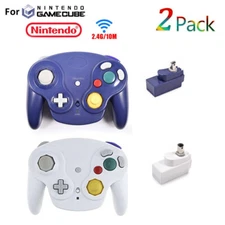 2Pack Wireless Game Controller Adapter For Nintendo Gamecube Retro GC NGC