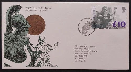 GB Ten Pound High Value FDC from 1993 - Lot#518 GREAT DEAL