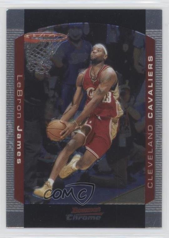 2004-05 Bowman Draft Chrome LeBron James #23 0bt4
