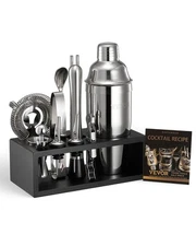VEVOR Cocktail Shaker Set 13 Pcs Bar Tool Set Stainless Steel Bartender Kit