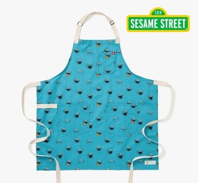 Hedley & Bennett Sesame Street Cookie Monster Collaboration Essential Apron NEW