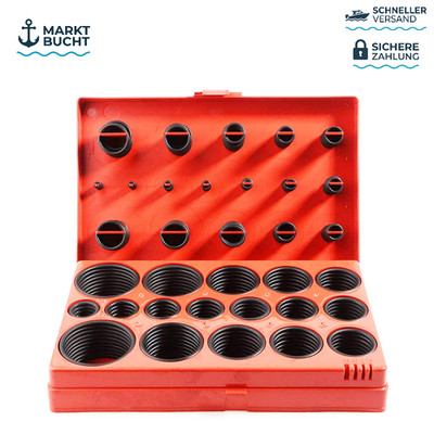 O-Ring Sortiment 419 Stück Ø 3-50 mm Dichtungsring Set Öl Säure UV Beständig