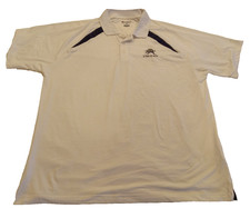 Champion Utah State Aggies Polo Shirt White Blue Embroidered Men's XL