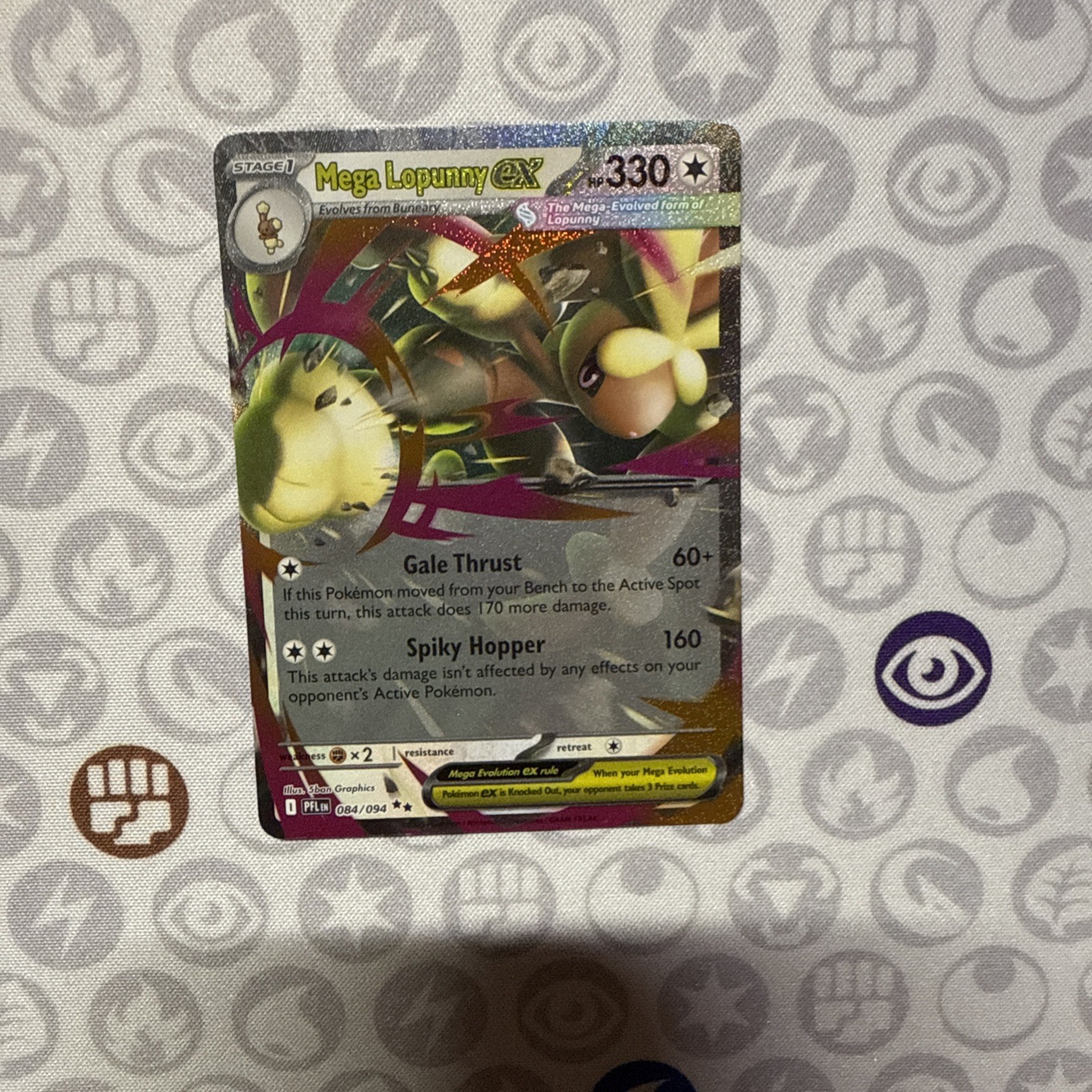 Mega Lopunny ex 084/094 Me02: Phantasmal Flames Holo