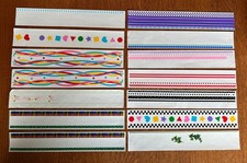 14 Sheets Mrs. Grossman's Design Lines 12 x 2 Border Stickers 1997 1998 2001