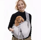 Dog Carrier Sling For Dogs & Cats up to 20lbs, Pet Carrying Backpack for Travel