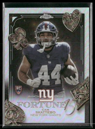 2025 Topps Chrome Cam Skattebo Base (RAW)