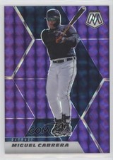 2021 Panini Mosaic Purple Mosaic Prizm 28/49 Miguel Cabrera #117 0l6z