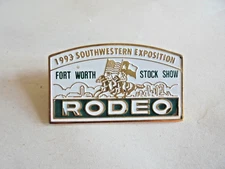 Vintage 1993 Southwestern Exposition Fort Worth Stock Show Rodeo Pin