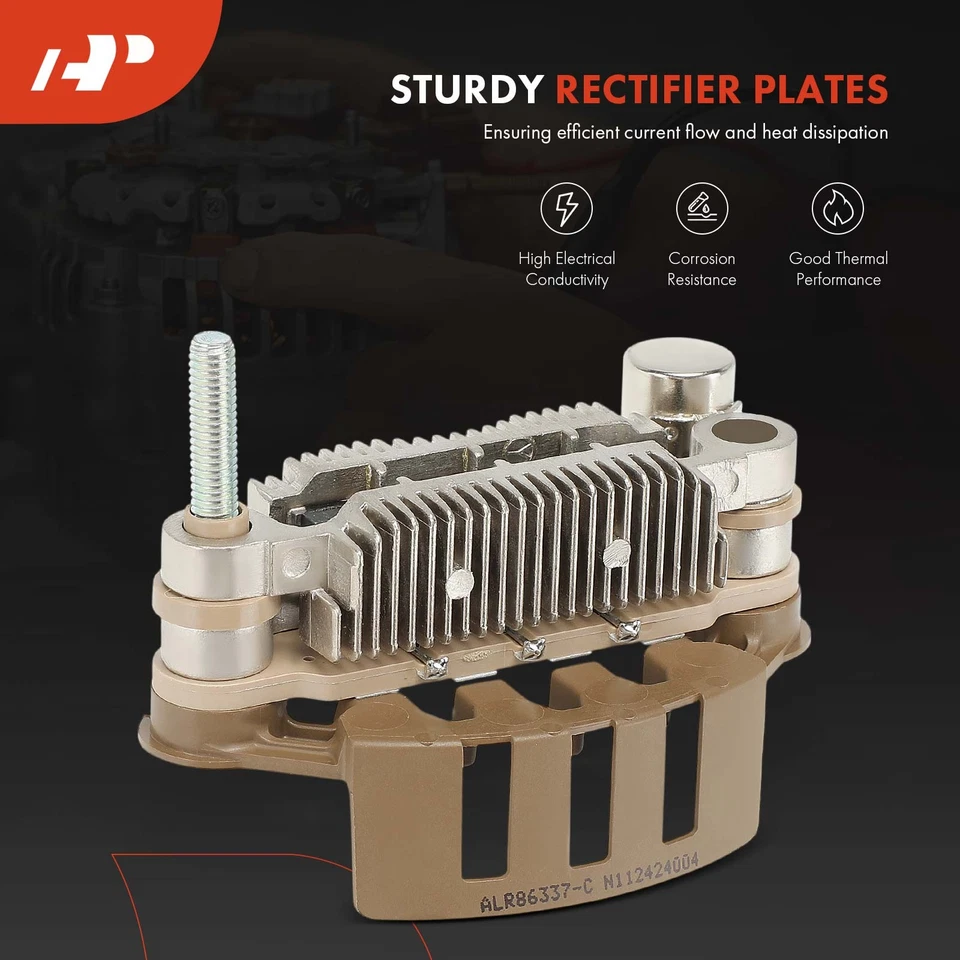 Diodo rectificador alternador A-Premium con trío para Chevrolet GMC Suzuki Geo Pontiac Foto 4 de 4