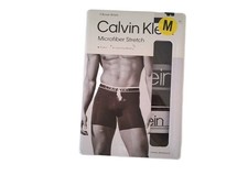 Calvin Klein 3-Pack Microfiber Stretch Boxer Briefs, Medium