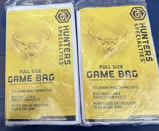 Hunter's Specialties 2 Full Size Game Bags 40" X 72" Keeps Meat Protected NEW
