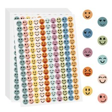 Happy Smiley Face Stickers for Reward - 10050 PCS 10-Colors Small Smiling Sti...