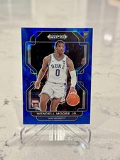 2022-23 Panini Prizm Draft Picks Blue Ice Prizm #87/99 Wendell Moore Jr - Duke