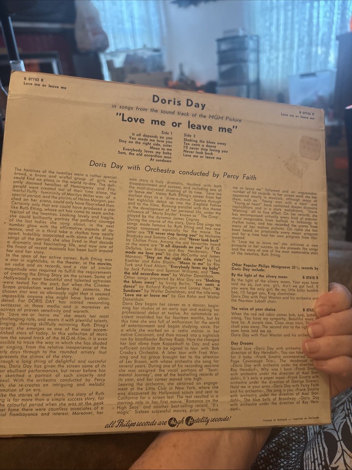 Doris Day Love Me Or Leave Me10” Record | eBay