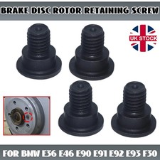 4X Brake Disc Retaining Screws For BMW E36 E46 E90 E91 E92 E93 F30 Countersunk