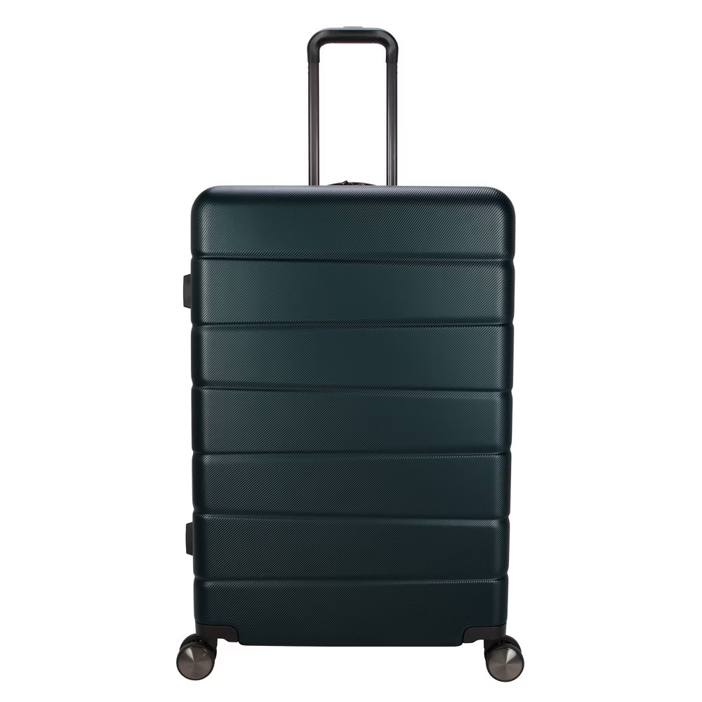 Skyline Hardside Large Checked Spinner Suitcase - Sea Moss: 8