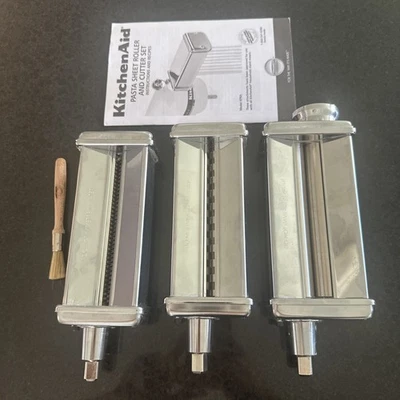 Kitchenaid 3 Piece Pasta Roller/Cutter Attachment KPRA Stand Mixer Made In Italy - Image 1 of 4