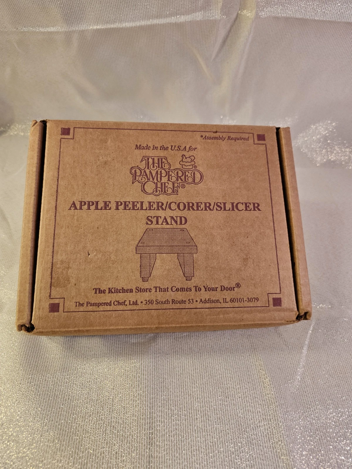 Pampered Chef NIB Stand for Apple, Peeler, Corer, Slicer