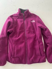 The North Face Girls Large 12/16 Zip Up Fleece Jacket Purple