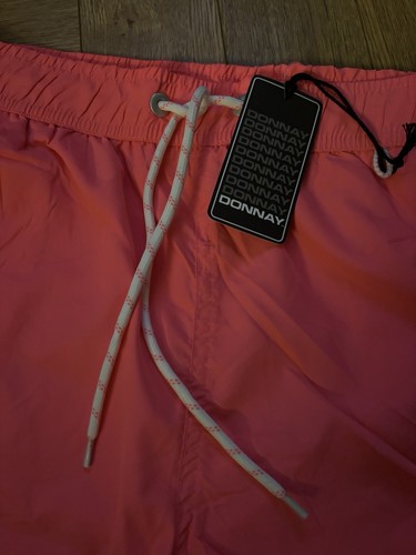 Donnay Mens Neon Pink Swim Shorts Trunks Size Small - Picture 3 of 8
