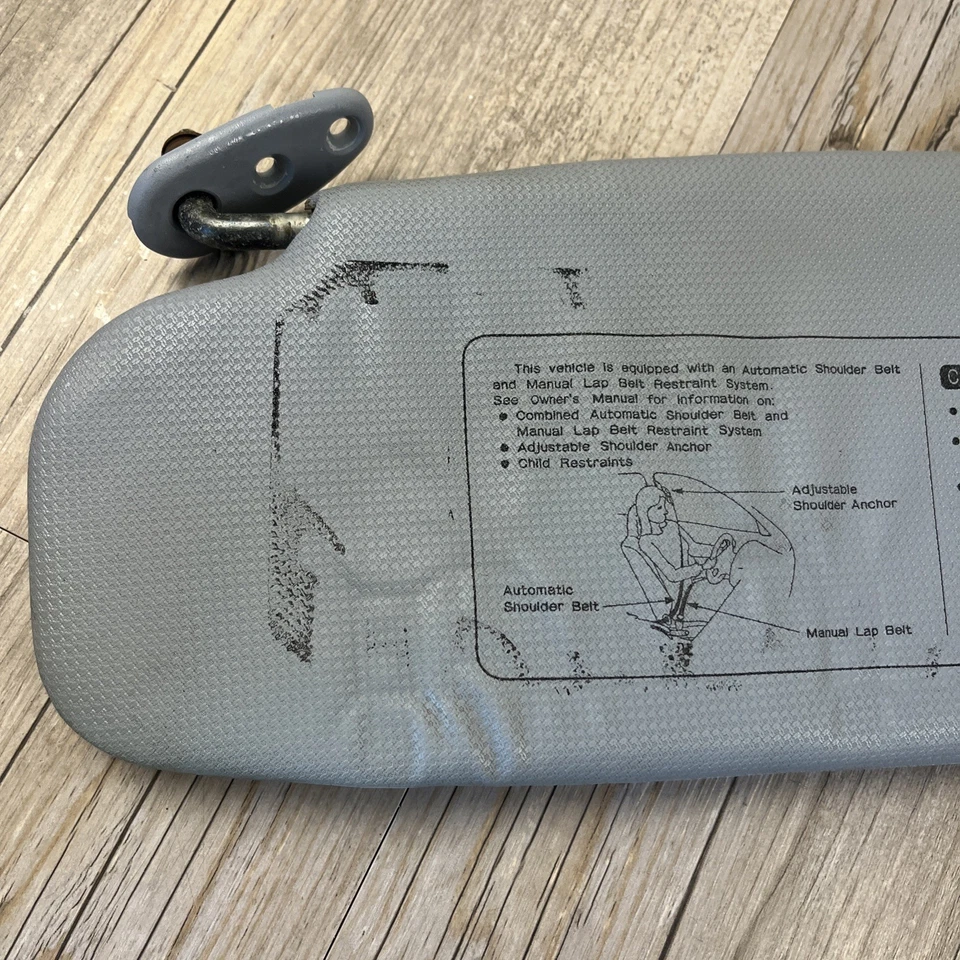 Toyota Tercel 1991 lado del conductor parasol parasol conjunto gris Foto 2 de 4