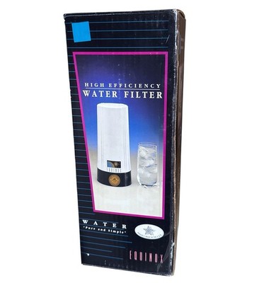 NEW EQ10 Equinox High Efficiency Countertop Water Charcoal Filter OPEN Box *READ