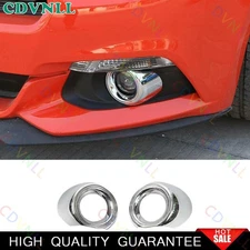For Ford Mustang 2015-2017 Silver Chrome Car Exterior Fog Light Lamp Strip Trim
