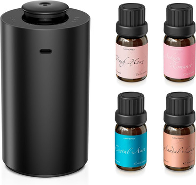 Waterless Essential Oil Diffuser Starter Kit with 4 X 10Ml Fragrance