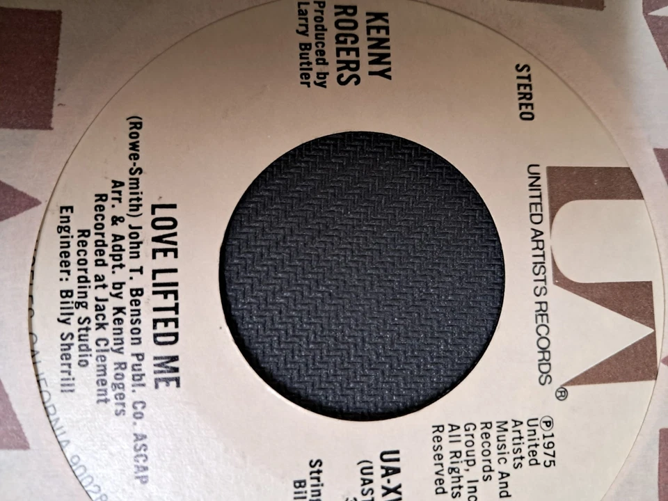 KENNY ROGERS. LOVE LIFTED ME/HOME MADE LOVE. 7" BRAND NEW U.S.A. COPY, SEE PICS - Image 3 of 4