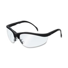 Mcr Safety Klondike Safety Glasses - Polycarbonate Lens - 1 Each - Black kd110 