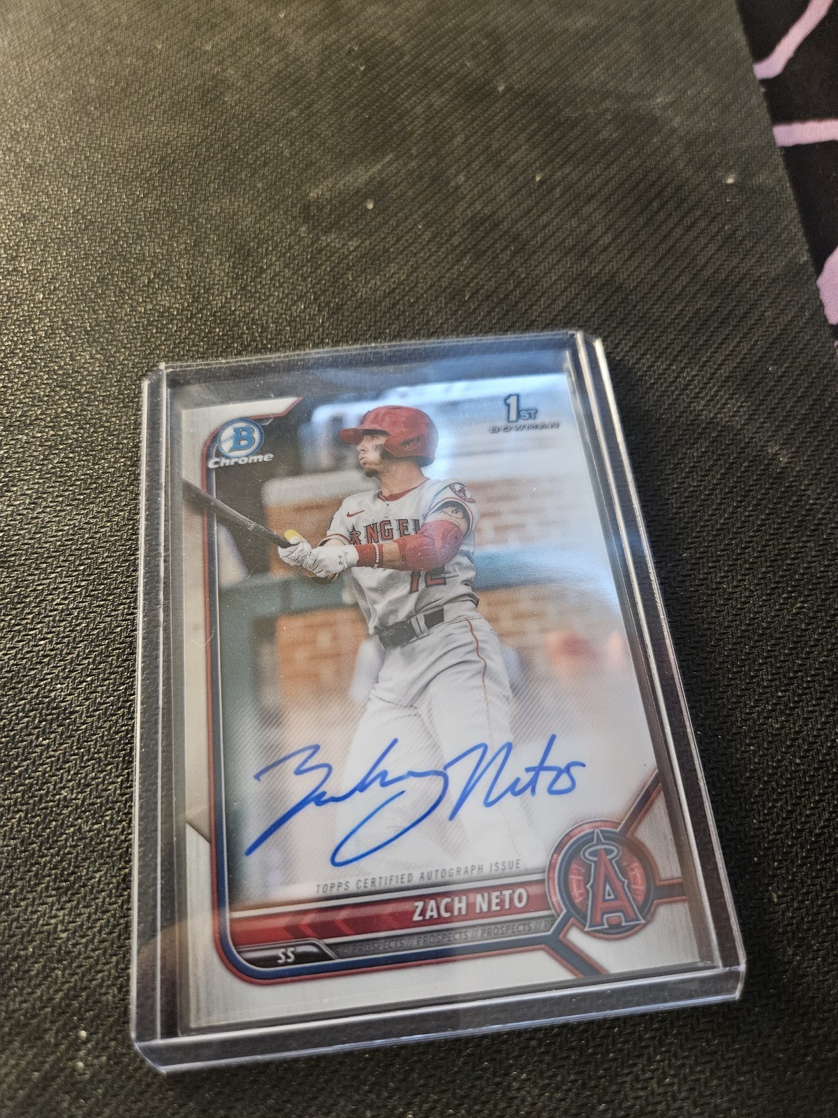 2022 Bowman Draft #CDA-ZN Zach Neto Chrome Draft Pick Autographs