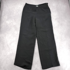 Giorgio Armani Size 44 Black Silk Crepe Pants Straight Leg EXC