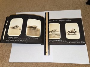 1932-1942 PHOTO ALBUM with cars AIRPLANES boys camp NJ MA CA TX USA travel GREAT