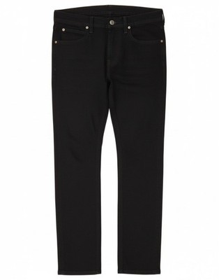 Lee Herren Luke Slim Jeans W30 L30 Schwarz Baumwolle DM01