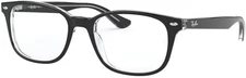 Ray-Ban Optical RX 5375 black on transparent 2034 Eyeglasses