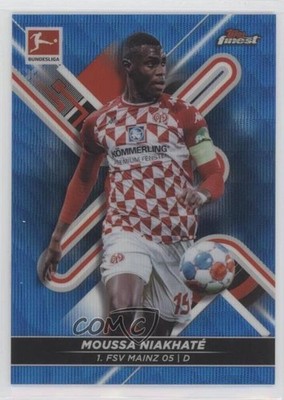 2021 Finest Bundesliga Blue Wave Refractor 58/150 Moussa Niakhate Niakhaté 2qw
