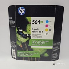 New OEM Sealed HP 564XL 4-Pack Printer Ink: Photo Cyan Yellow Magenta Exp 2020