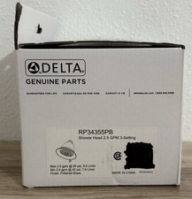 Delta RP34355PB Polished Brass Traditional Shower Head 3-Function