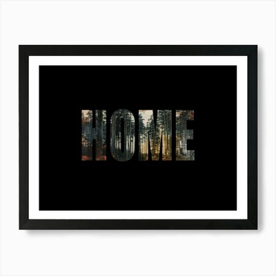 Home Poster Forest Collage Vintage  Framed Wall Art Poster Canvas Print Picture