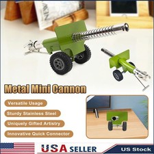 Mini Firecracker Artillery Cannon Steel Cannon Military Model Collection Green
