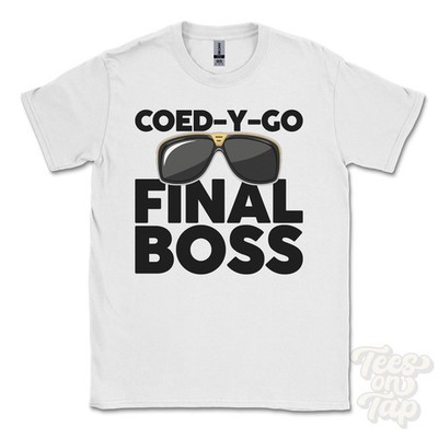 COED-Y-GO FINAL BOSS T-SHIRT lustiges Weihnachtsgeschenk Shropshire Gobelin ländliches Trefonen
