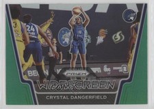 2021 Panini Prizm WNBA Widescreen Green Prizm Crystal Dangerfield #2 4z8